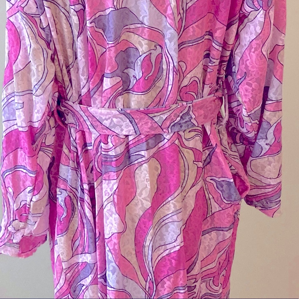 Floral Abstract Lace Lined Robe NWT - Picture 11 of 11